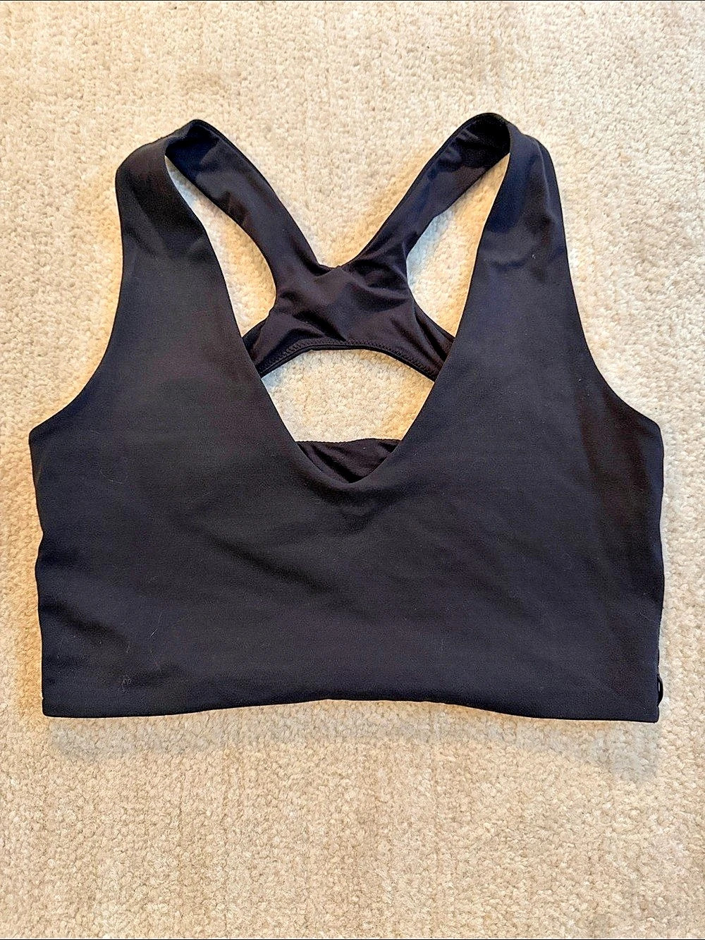 Lululemon Black Athletic Crop Top